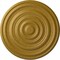 Ekena Millwork Carton Ceiling Medallion (For Canopies up to 2 5/8"), Hand-Painted Pharaohs Gold, 12 5/8"OD x 1"P CM13CAPGS - alternate 1